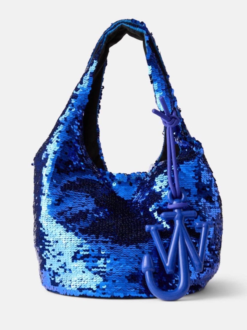 JW Anderson Mini Sequin Shopper with Anchor Charm
